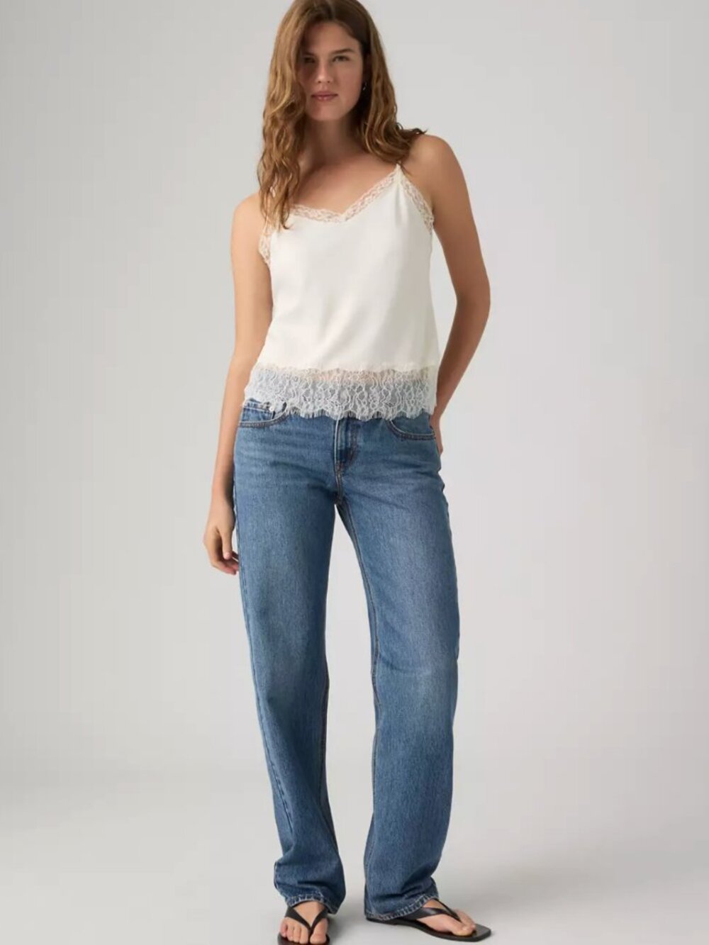 Levi's Women's Low Loose Straight-Leg Jeans in Medium Wash